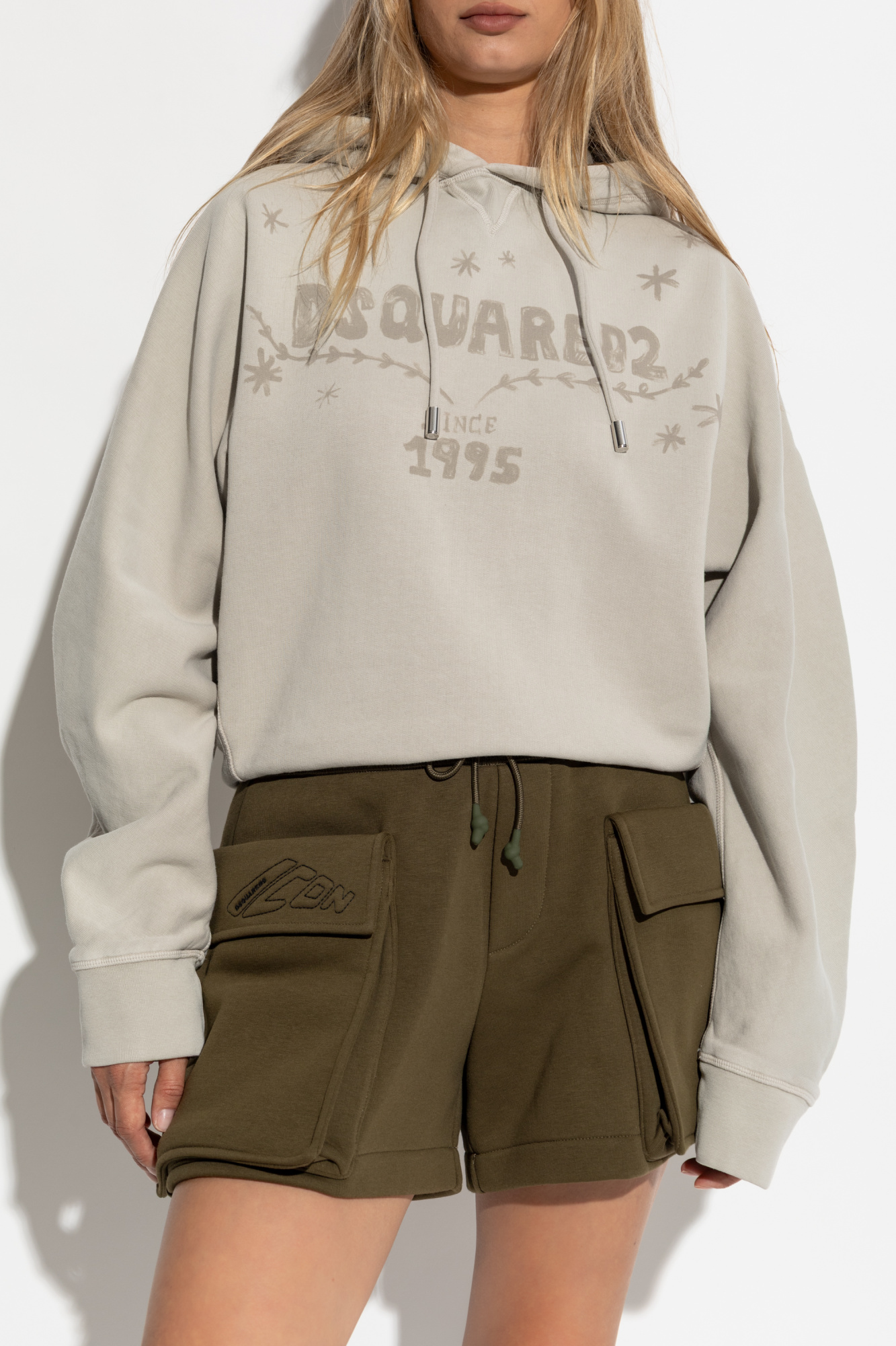 Beige Sweatshirt with logo Dsquared2 - Vitkac GB